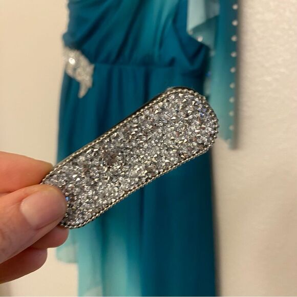 WEISSMAN solo Dance costume lyrical teal rhinestone Love In The Dark 14888 MC - Picture 9 of 14